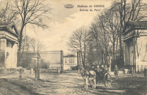 CHERCQ - Château de Chercq - Édit. Vve Eeckhout Decarpentrie - Oblitération 11 5 1912 - Coordonnées GPS • Nord : 50 35 19 • Est : 3 25 00