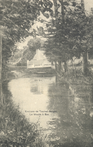 ERE - Moulin de Barges - Phono-Photo, Tournai - Oblitération 18 7 1911 - Coordonnées GPS • Nord : 50 35 09 • Est : 3 22 51