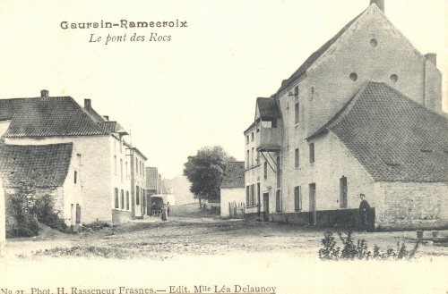 GAURAIN-RAMECROIX - Le Pont des Rocs - Phot. H. Rasseneur, Frasnes, édit. Léa Delaunoy - Oblitération 14 8 1907 - Coordonnées GPS • Nord : 50 35 48 • Est : 3 28 40