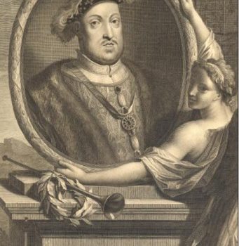 Henri VIII Gravure de Gérard Valck d’après un portrait à l’huile d’Adriaan Van der Werf. (collection personnelle)